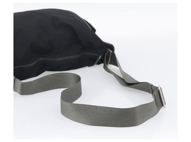 PRADA Schultertasche Nylon Black Silver - Ansicht 7