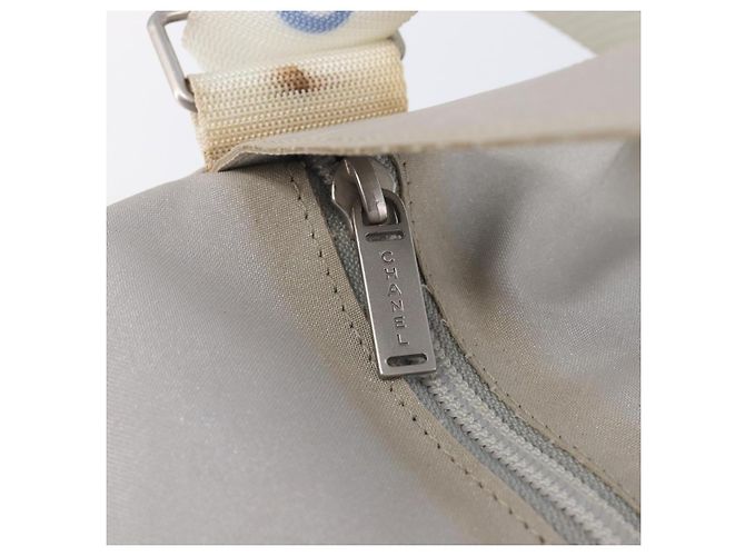 CHANEL Sports Line Shoulder Bag Nylon Gray Silver CC - view 22