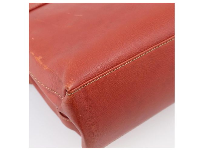 LOEWE Velazquez Hand Bag Leather 2way Orange Gold Tone - vista 17