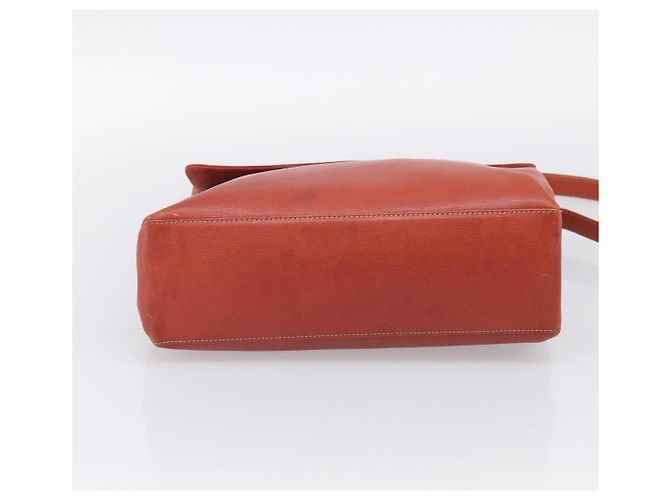 LOEWE Velazquez Hand Bag Leather 2way Orange Gold Tone - vista 5