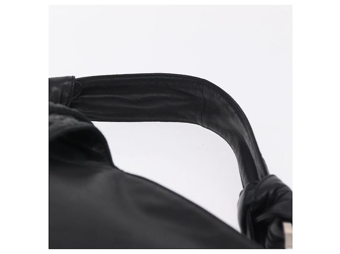 LOEWE Schultertasche Leder Schwarz Silber - Ansicht 14