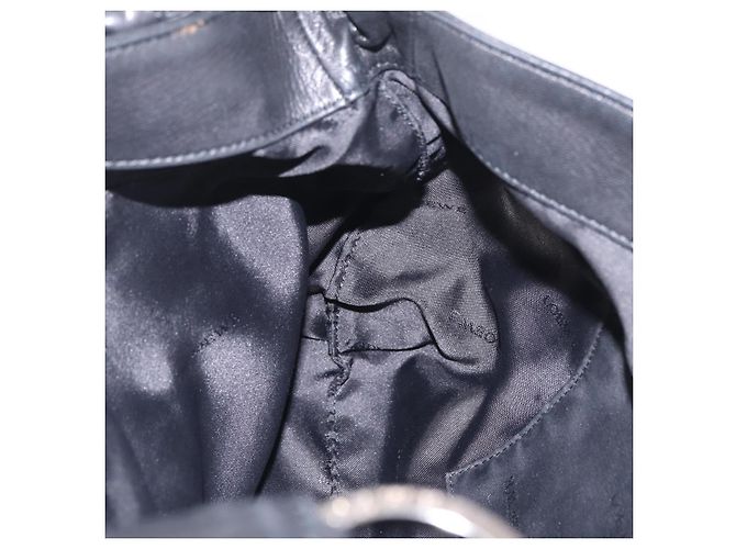 LOEWE Schultertasche Leder Schwarz Silber - Ansicht 19