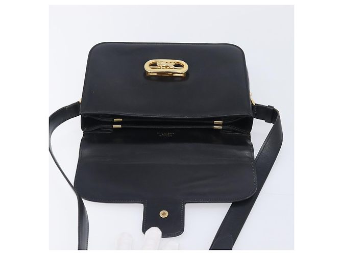 Céline CELINE Horse Carriage Shoulder Bag Leather Black Gold - vista 17