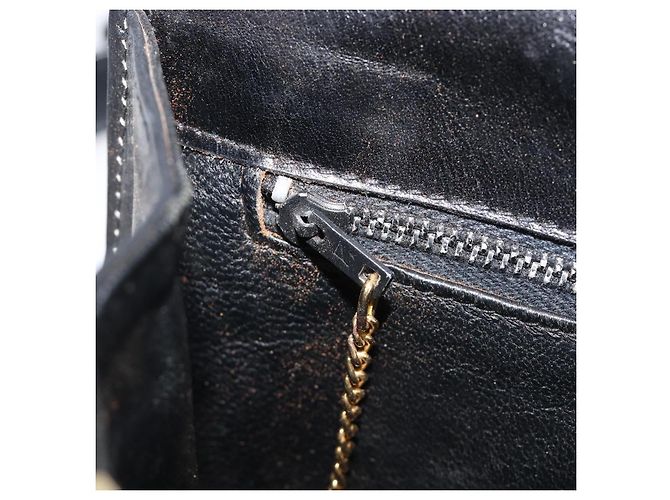 Céline CELINE Horse Carriage Shoulder Bag Leather Black Gold - vista 23