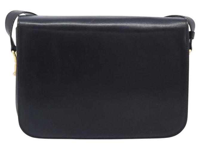 Céline CELINE Horse Carriage Shoulder Bag Leather Black Gold - vista 3