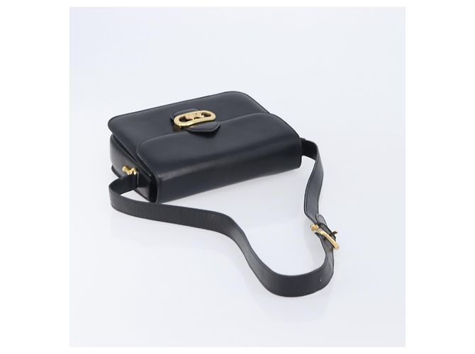 Céline CELINE Horse Carriage Shoulder Bag Leather Black Gold - vista 7