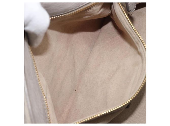 PRADA Chain Shoulder Bag Vittero Dino Leather Beige Gold - vista 28