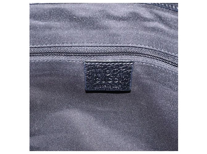 GUCCI Bolso Tote de Lona GG Negro Plata 113019 - vista 10
