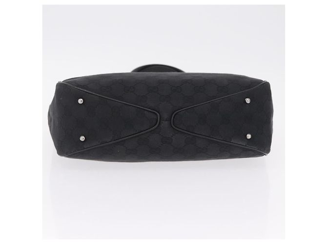 GUCCI Bolso Tote de Lona GG Negro Plata 113019 - vista 5