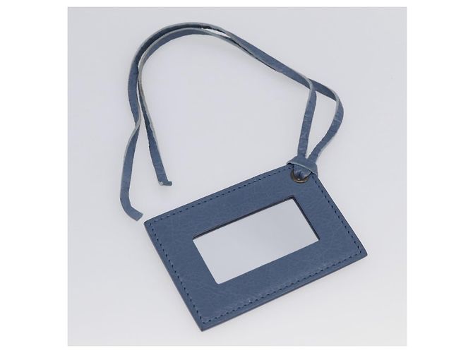 Balenciaga Classic Envelope Shoulder Bag Leather Navy Silver 319376 - view 25