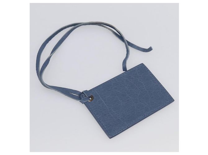 Balenciaga Classic Envelope Shoulder Bag Leather Navy Silver 319376 - view 26