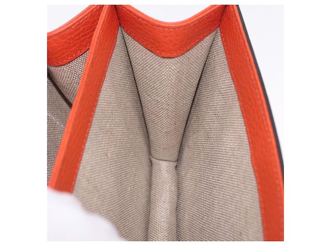 GUCCI Interlocking G Chain Bag Leather Outlet Orange Gold 510304 - vista 25