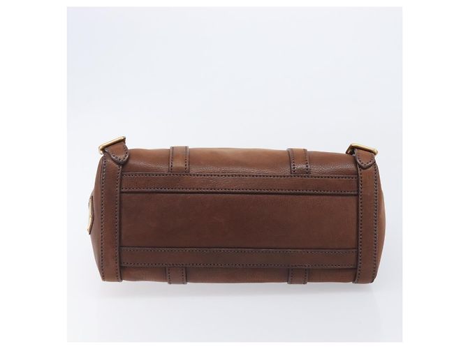 Tote PRADA Shopper Leder Braun Gold BR3027 - Ansicht 6