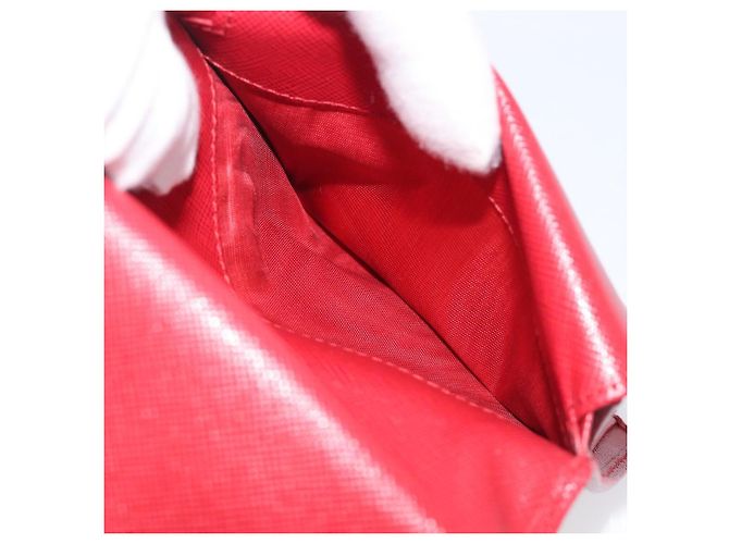 Billetera PRADA Bifold piel Saffiano Rojo Oro - vista 18