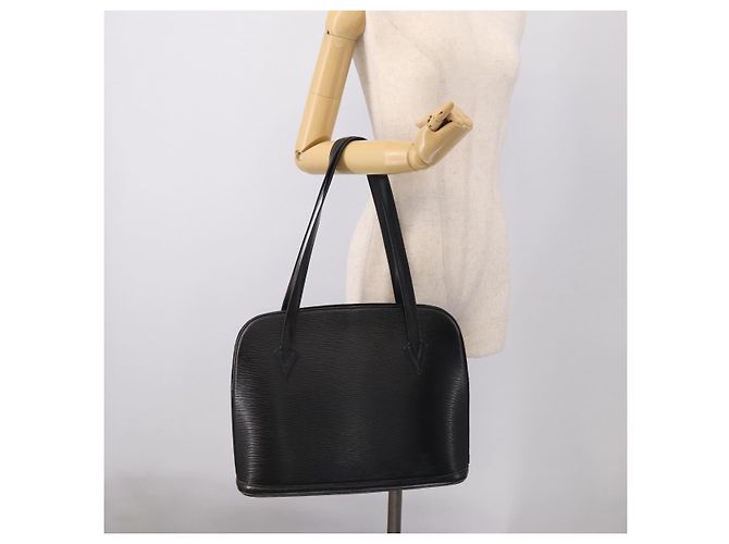 LOUIS VUITTON Epi Lussac Shoulder Bag Black M52282 LV - vue 24