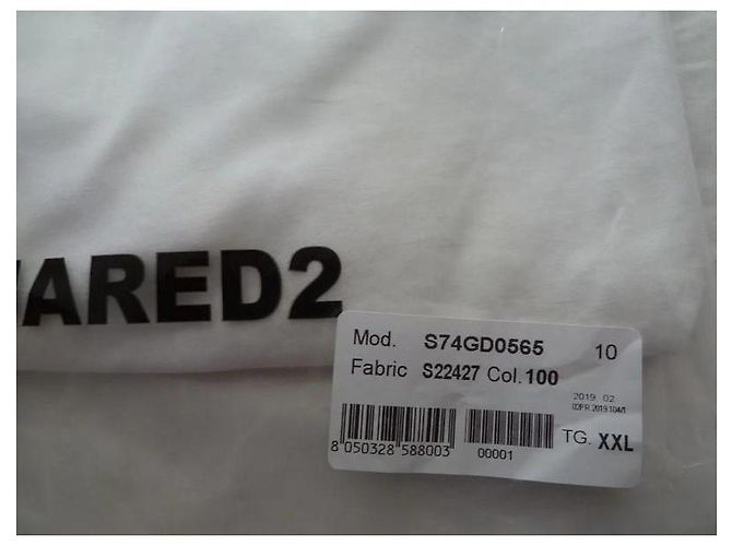 T-shirt Dsquared2 in cotone bianca con logo - vista 12
