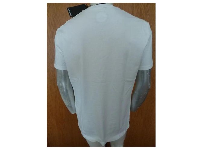 T-shirt Dsquared2 in cotone bianca con logo - vista 4