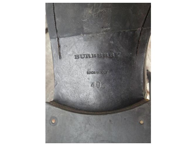 Burberry Leather and Leopard Print Ankle Boots - view 7
