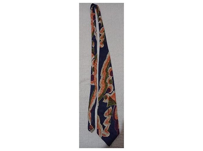 Byblos  Abstract Multi-Color 100% Italian Silk Tie . Never Worn. - view 4