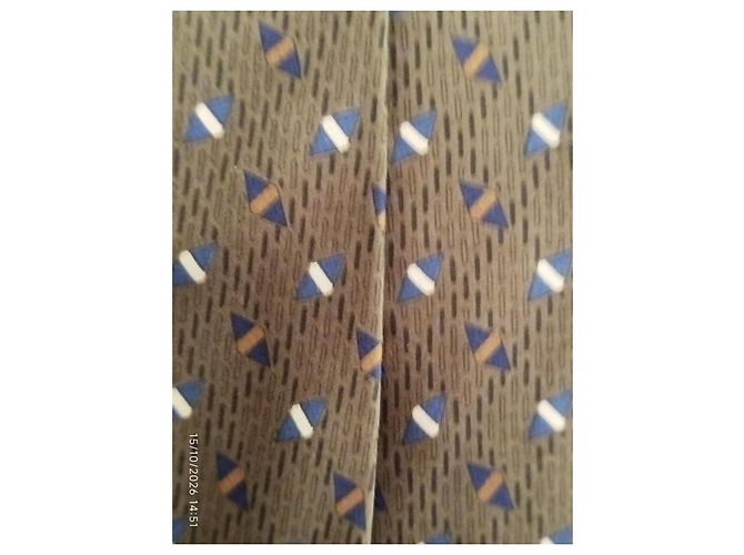 Autre Marque Cravatta Zylos by George Machado in seta geometrica - vista 8