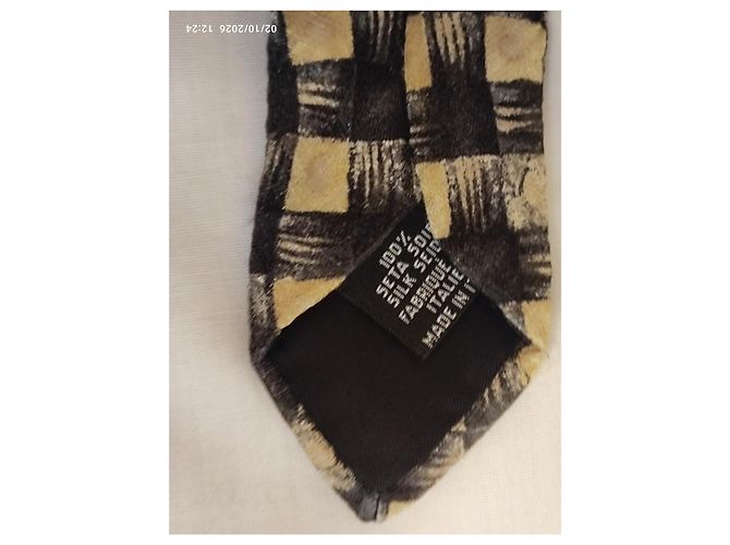 Autre Marque BOSS Hugo Boss Textured Checkerboard Silk Tie - view 11