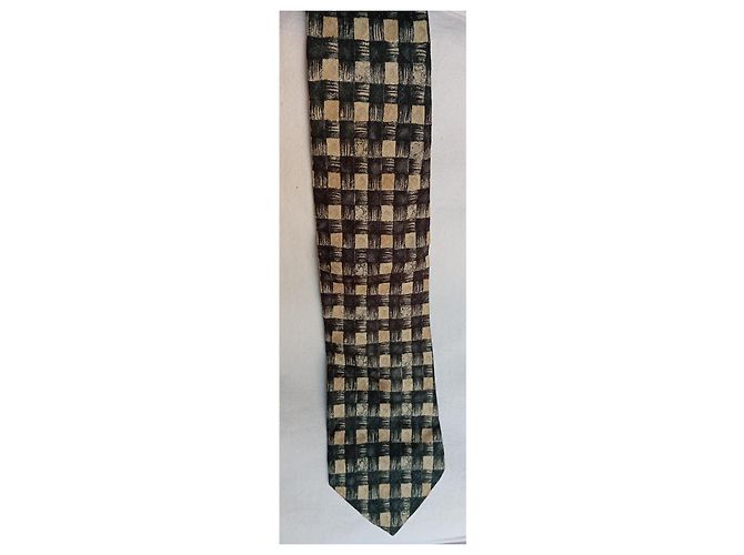 Autre Marque BOSS Hugo Boss Textured Checkerboard Silk Tie - view 5