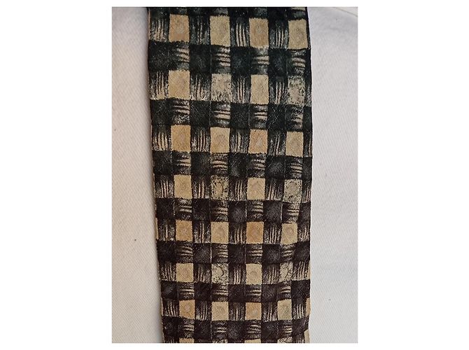 Autre Marque BOSS Hugo Boss Textured Checkerboard Silk Tie - view 7