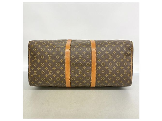 Louis Vuitton Brown Boston Monogram Keepall 55 - vista 3