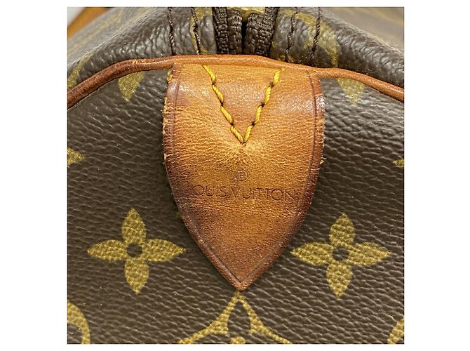 Louis Vuitton Brown Boston Monogram Keepall 55 - vista 5