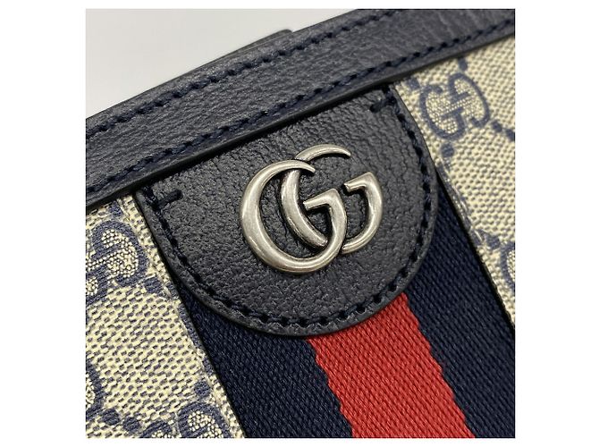 Borsa Tote Gucci Ophidia in Navy - vista 8
