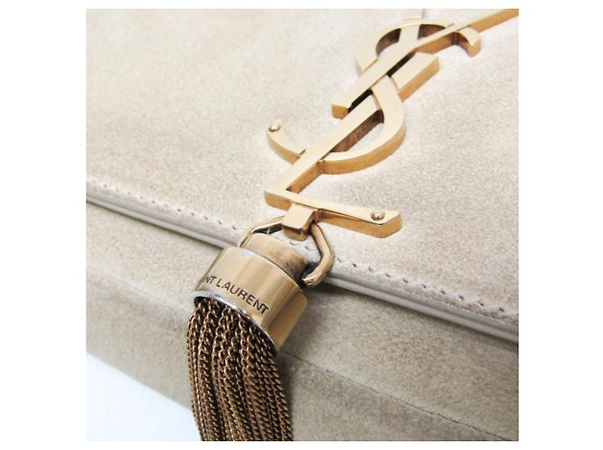 Autre Marque Borsa a tracolla Saint Laurent Kate con nappina - vista 13