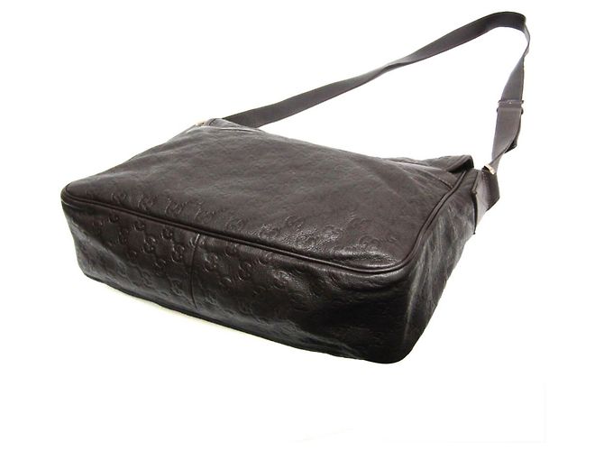 Borsa a tracolla Gucci Guccissima in pelle - vista 2