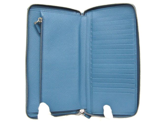 Portefeuille long Prada en cuir Saffiano - vue 4