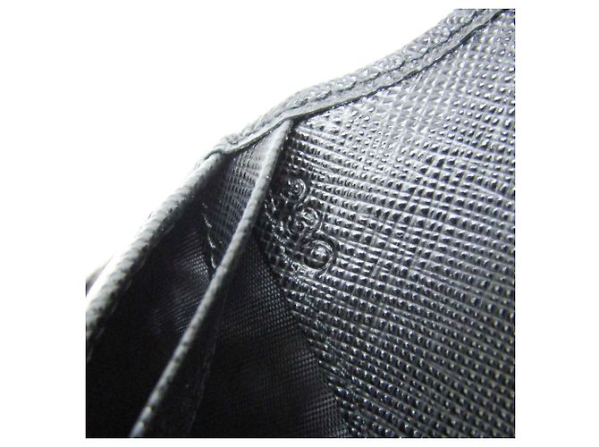 Portefeuille long en cuir Saffiano multicolore Prada - vue 11