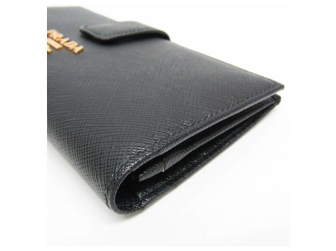 Portefeuille long en cuir Saffiano multicolore Prada - vue 6