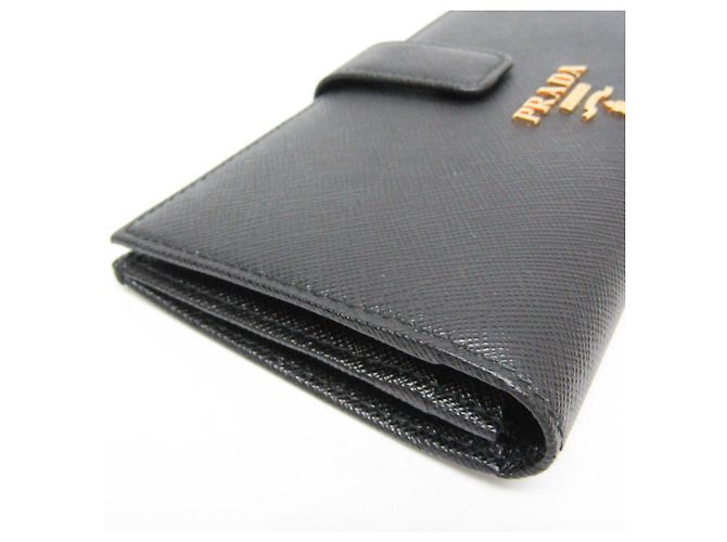 Portefeuille long en cuir Saffiano multicolore Prada - vue 7