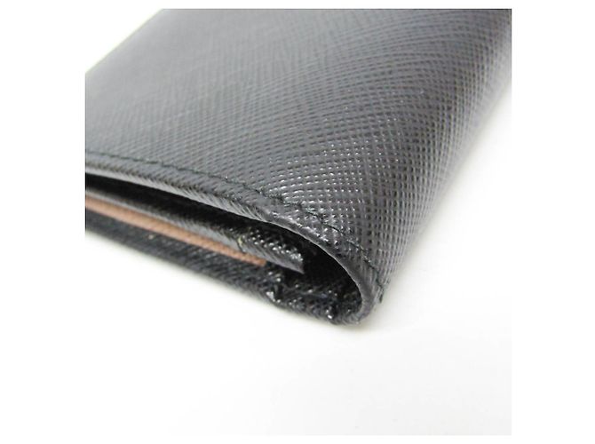 Portefeuille long en cuir Saffiano multicolore Prada - vue 8