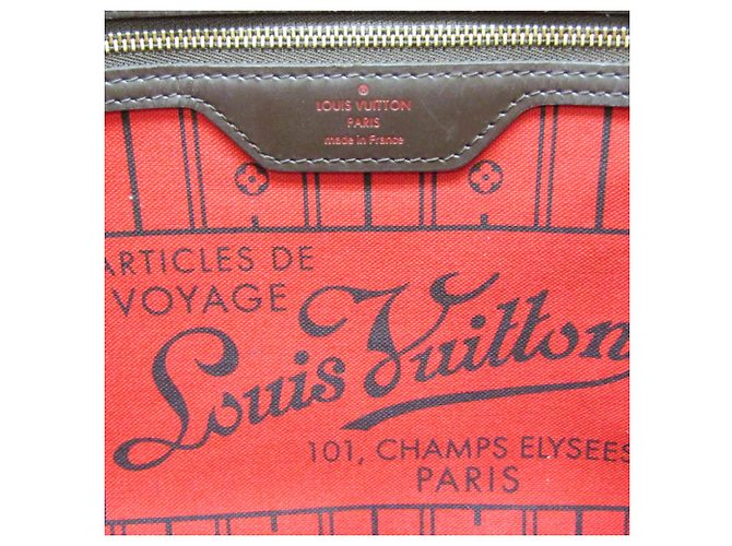 Borsa Tote Louis Vuitton Damier Neverfull MM N51105 - vista 17