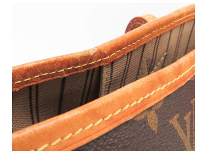 Borsa Tote Louis Vuitton Monogram Neverfull MM in Brown - vista 11