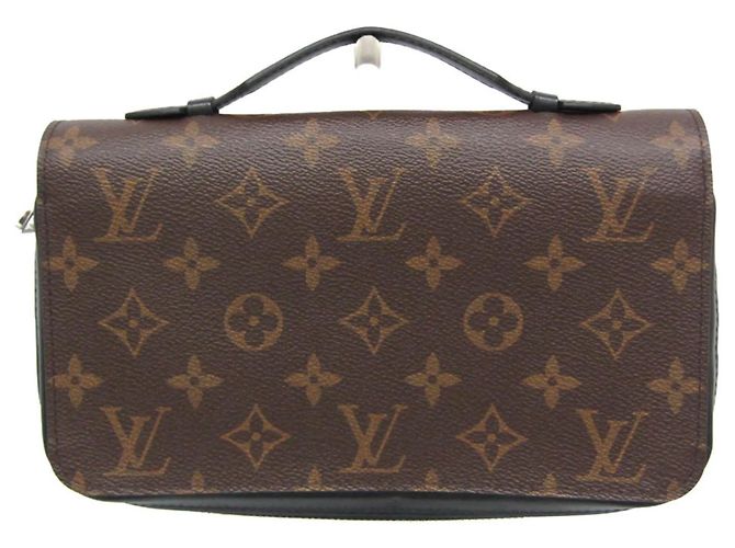 Portefeuille Zippy XL Louis Vuitton Monogram Macassar - vue 17