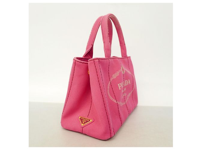 Bolso Tote Prada Canapa Canvas en rosa - vista 2