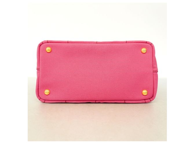 Bolso Tote Prada Canapa Canvas en rosa - vista 3