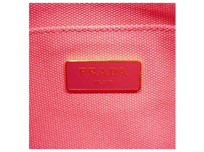 Bolso Tote Prada Canapa Canvas en rosa - vista 5