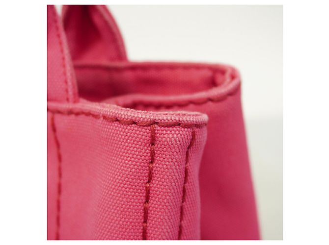 Bolso Tote Prada Canapa Canvas en rosa - vista 7