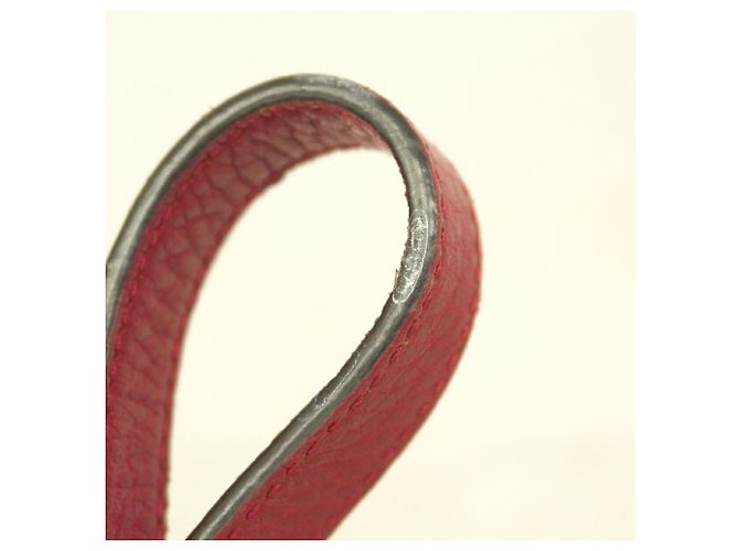 Portafoglio a spalla in pelle Gucci Interlocking G in rosso - vista 8