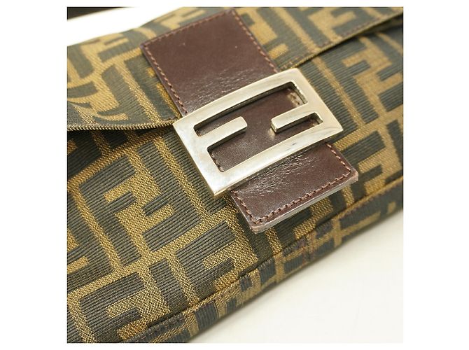 Borsa a secchiello Fendi Zucca Mamma in nylon e canvas - vista 6