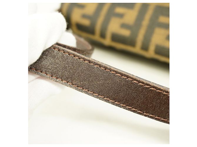 Borsa a secchiello Fendi Zucca Mamma in nylon e canvas - vista 7