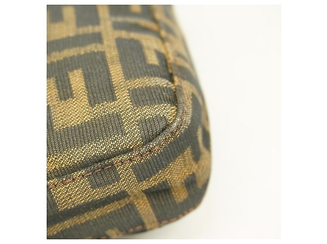 Borsa a secchiello Fendi Zucca Mamma in nylon e canvas - vista 8