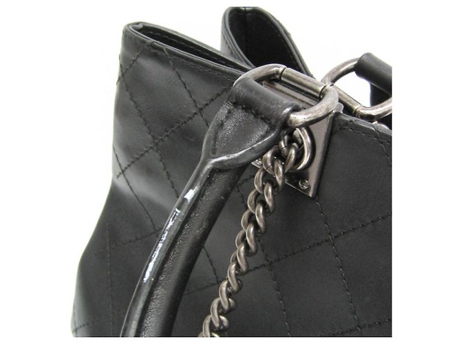 Chanel Coco Mark Diamond Stitch Schulter-Rucksack mit Kette - Ansicht 12