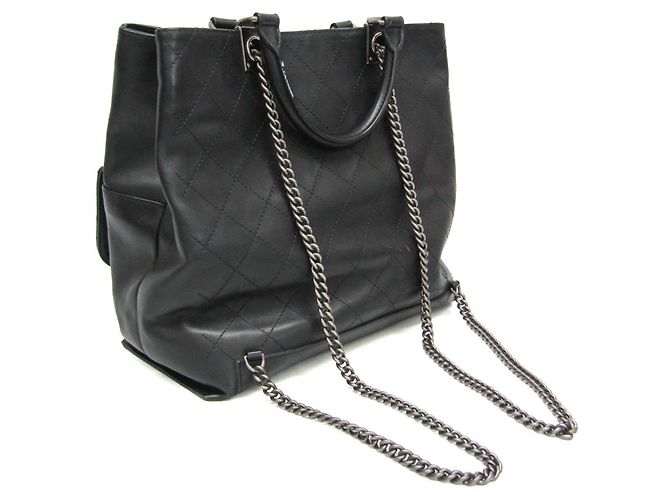 Chanel Coco Mark Diamond Stitch Schulter-Rucksack mit Kette - Ansicht 2